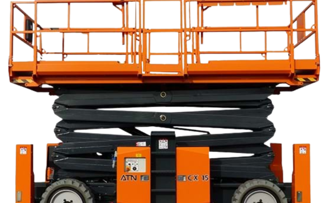 15m Schaarlift Ruw Terrein – Extra groot werk platform